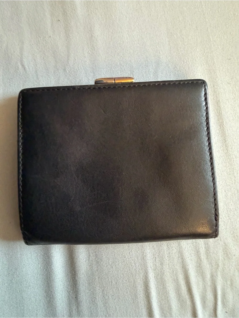 Dior Black Embossed CD Leather Wallet